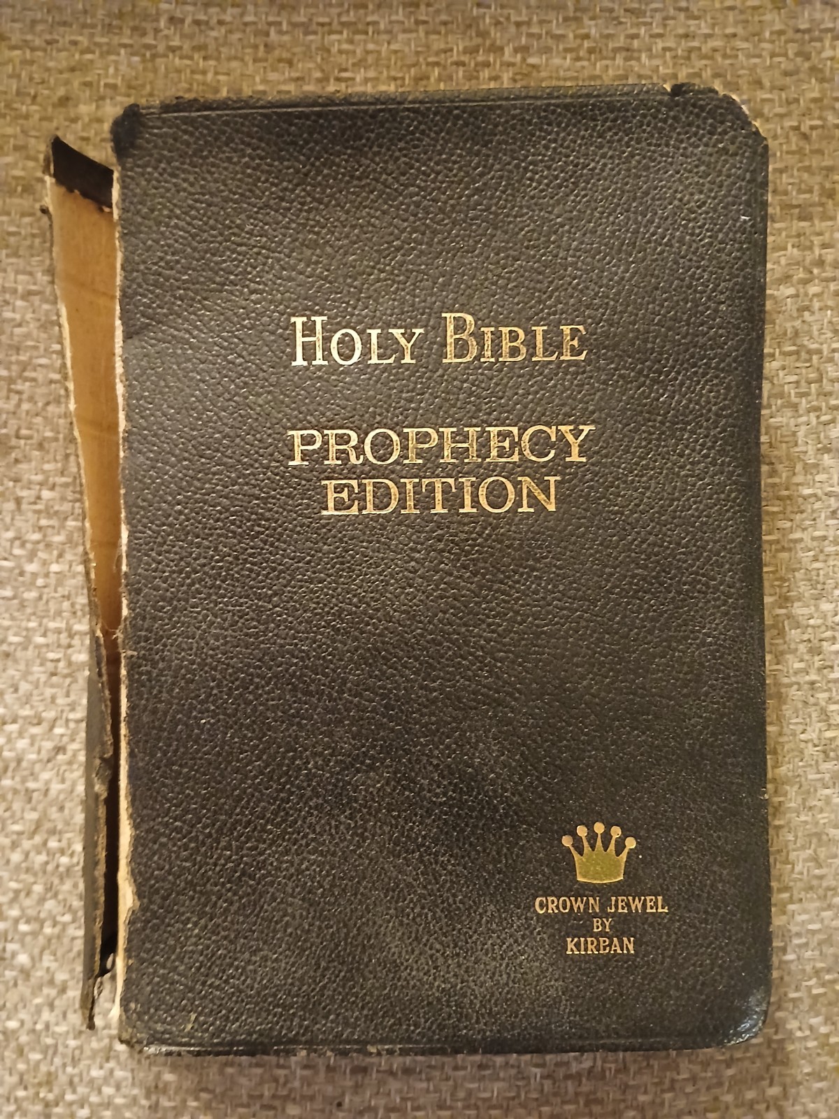 Holy Bible Prophecy Edition Crown Jewel Red Letter KJV Salem Kirban 1957 1971