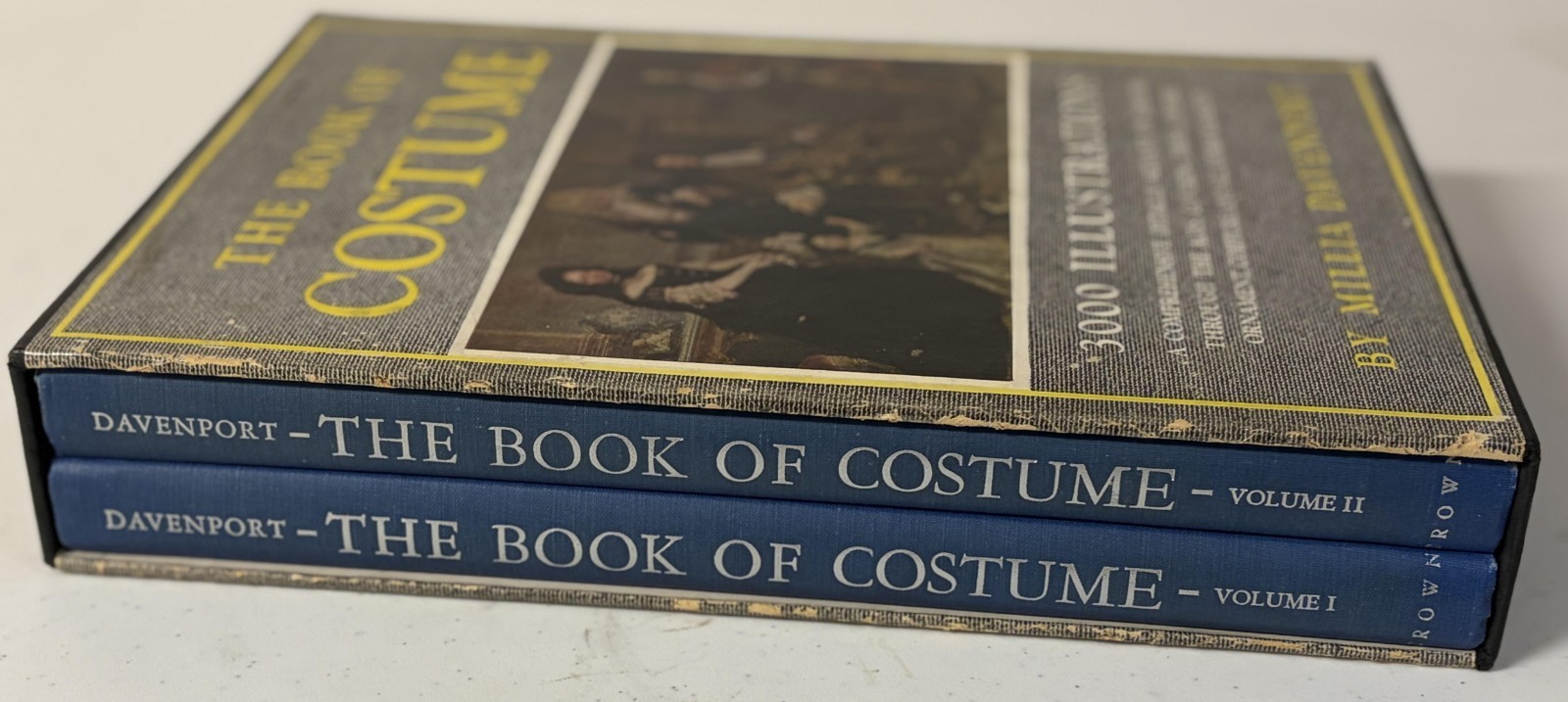 Millia Davenport – The Book of Costume (1948) 2 Vols w/ Slipcase First Edition