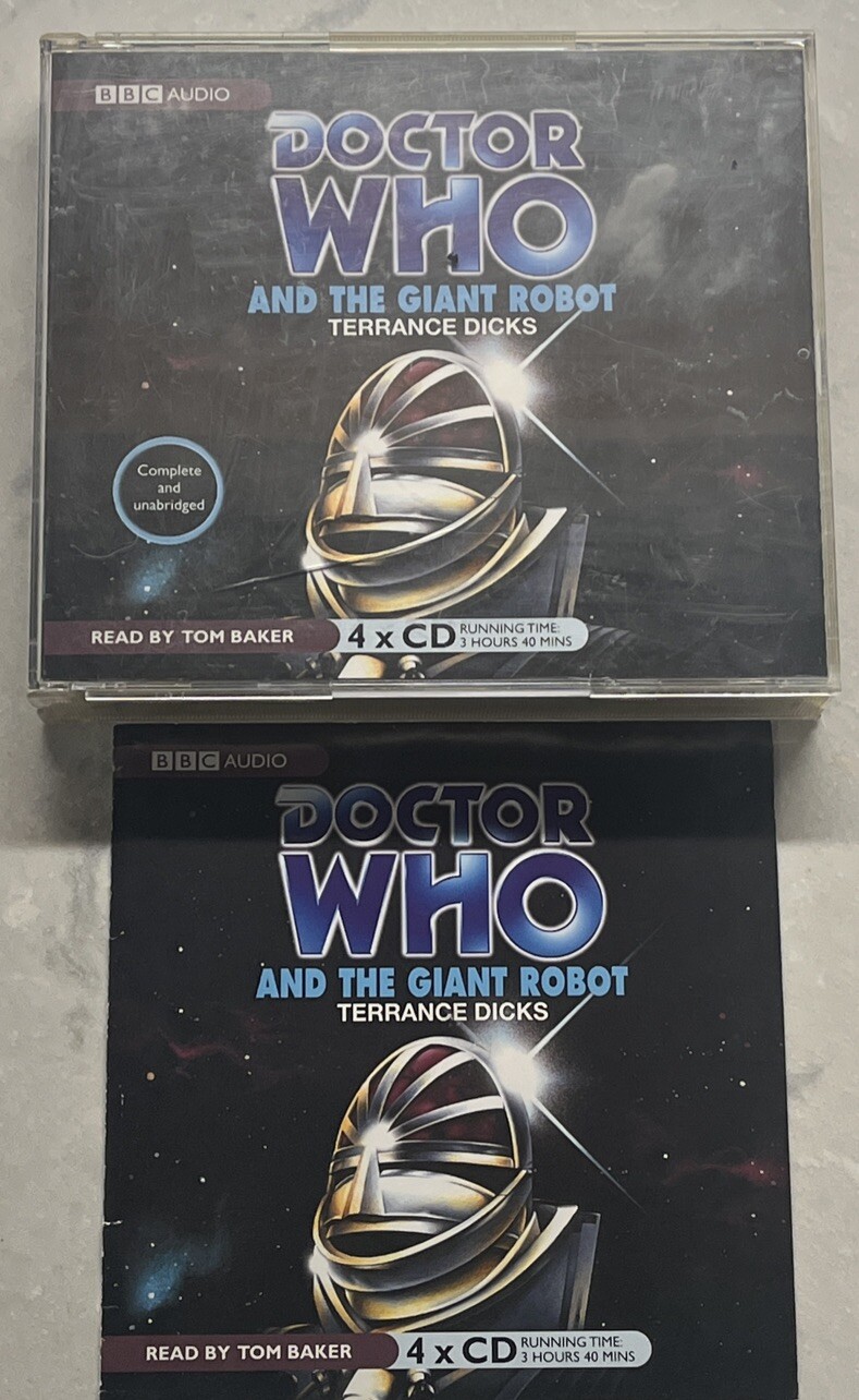 Doctor Who and the Giant Robot by Terrance Dicks Audio CD, 2007 w/ Insert TESTED
