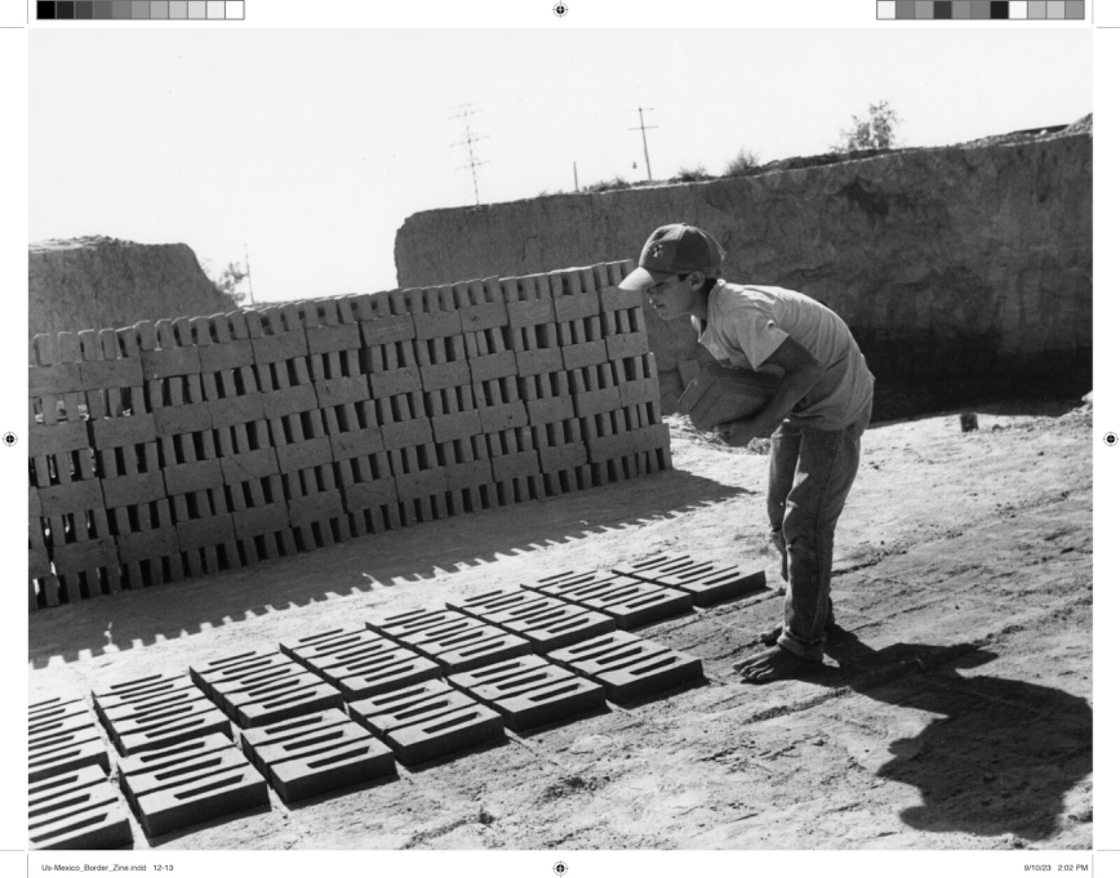 Stephen Shames -US-MEXICAN BORDER Zine – 28 pages – 5.5 x 8.5 inches BLM Zine