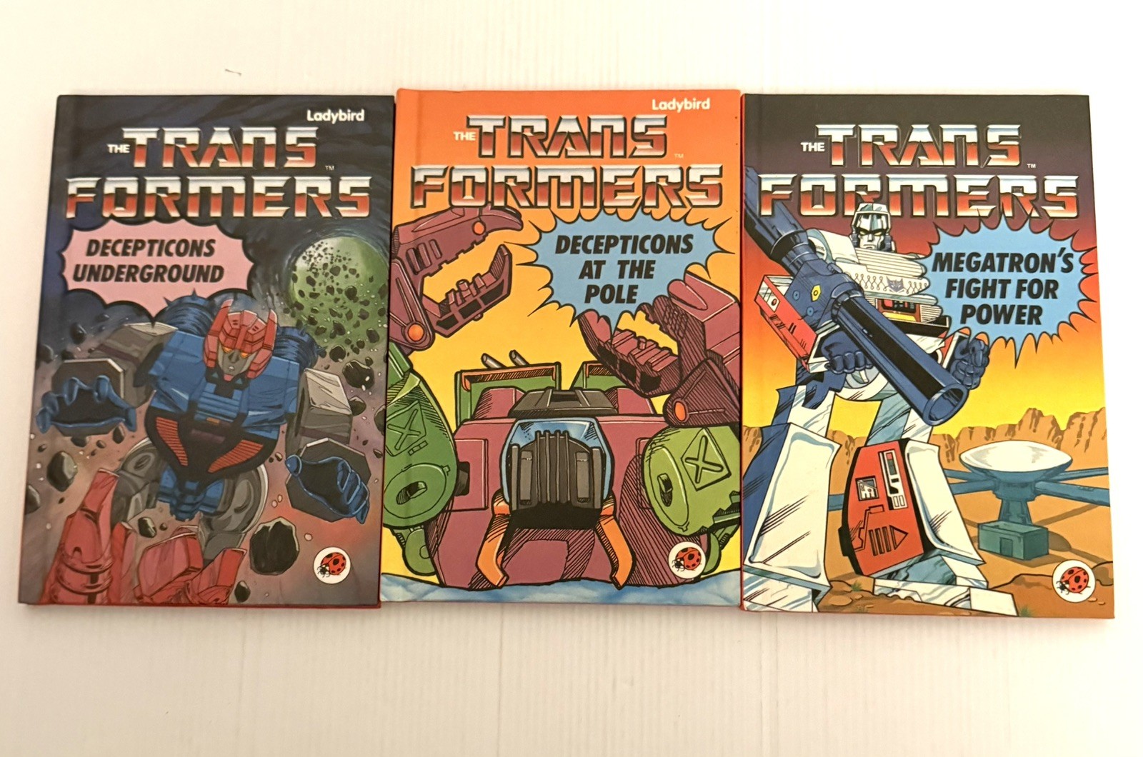 Transformers Ladybird Books x 3 Great condition Vintage 1988