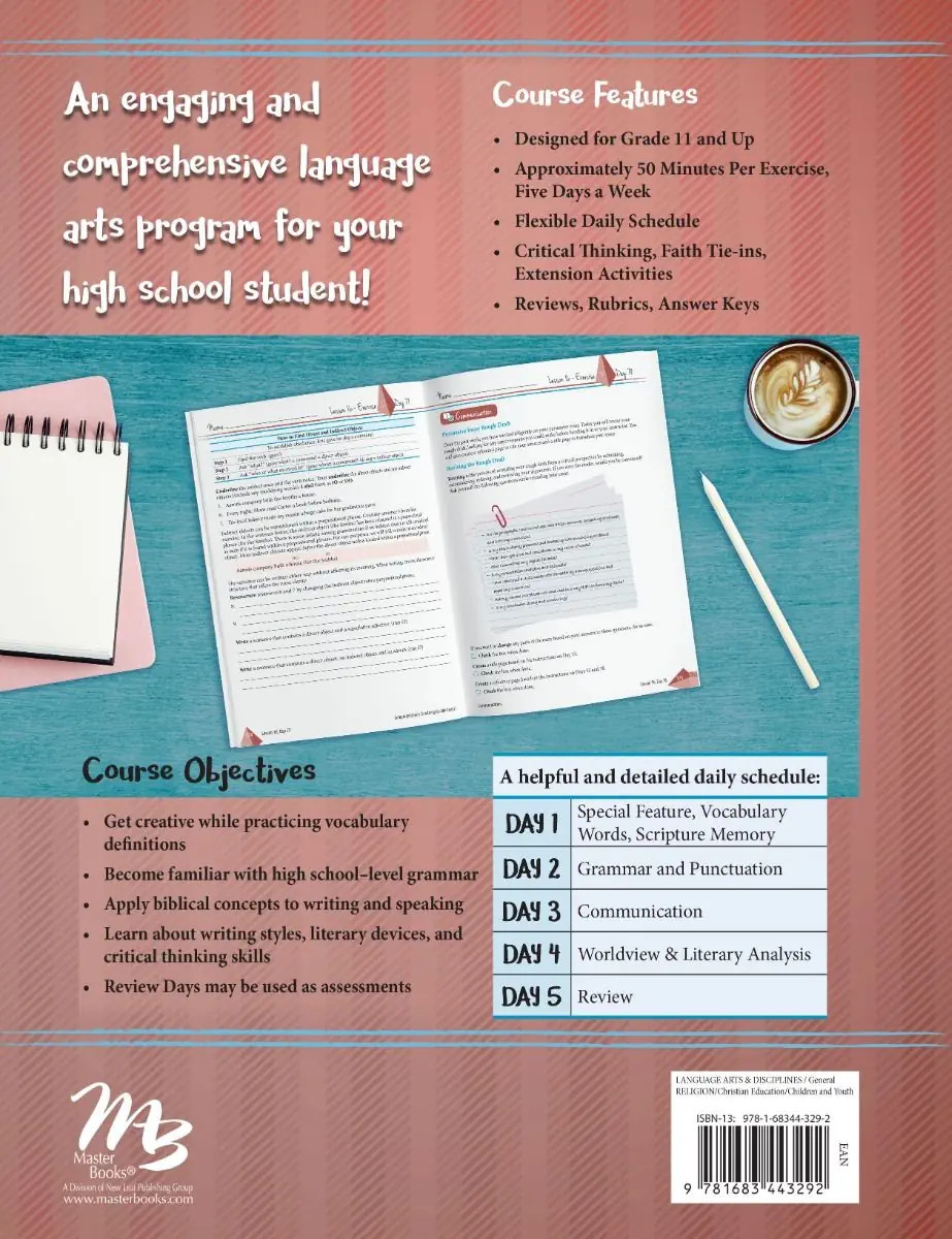 New Master Books LANGUAGE LESSONS FOR A LIVING EDUCATION Level 11 Homeschool
