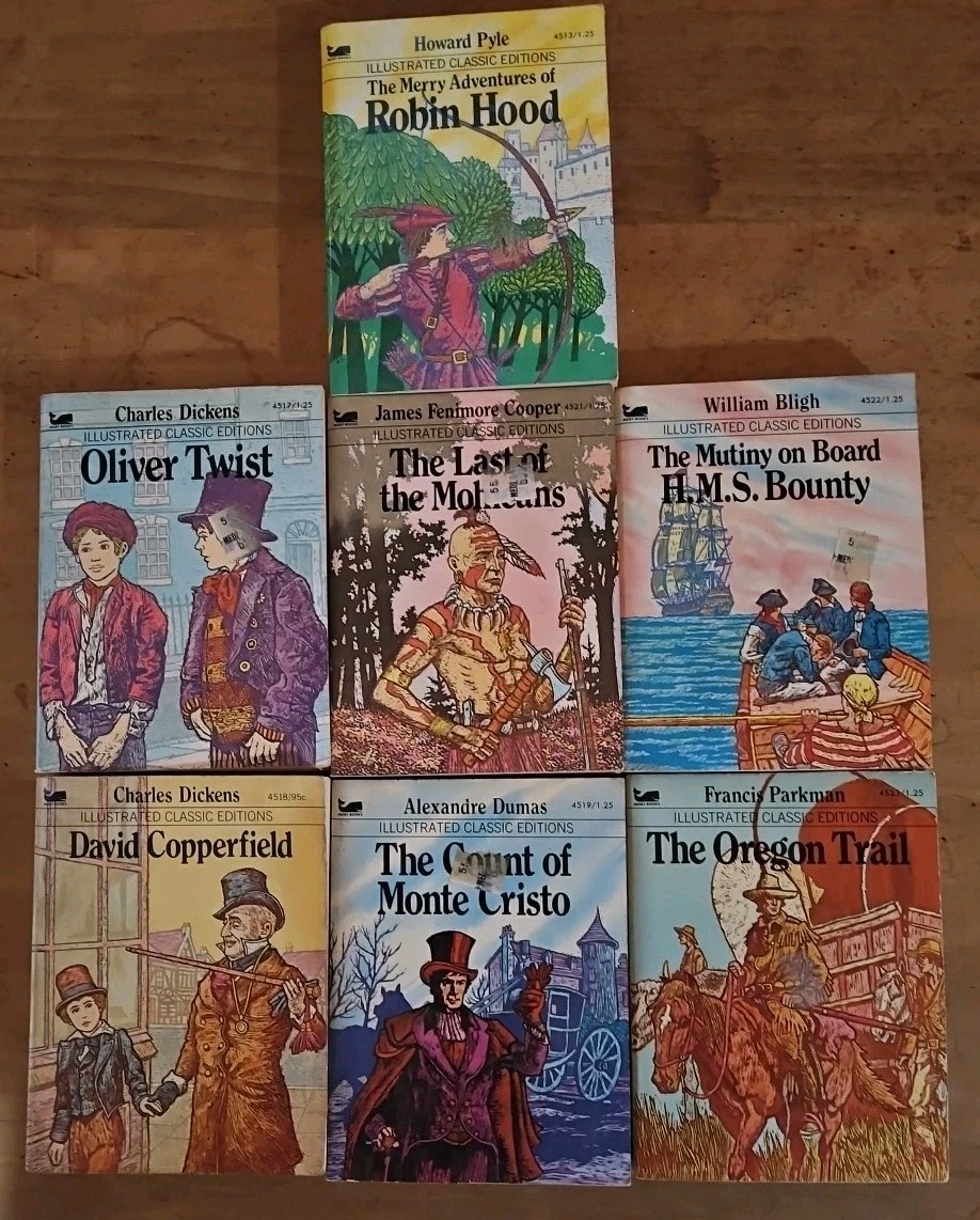 Lot of 7 Mini Illustrated Classic Editions TPB Moby Books