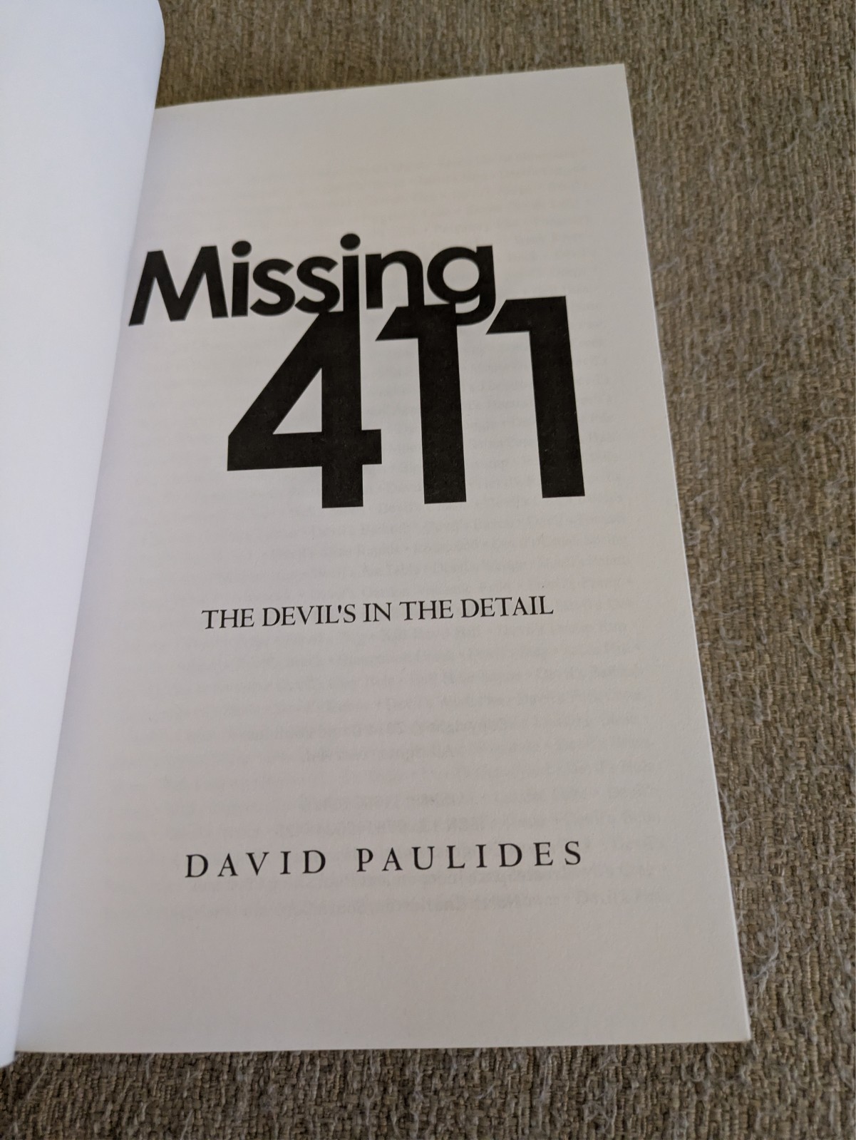 Missing 411 | David Paulides Book Lot | 1st 6 Paperbacks | NO MAP