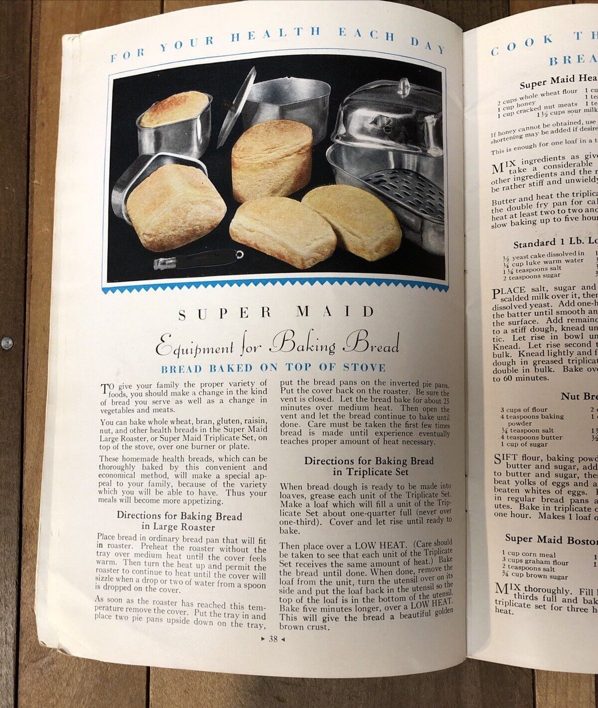 Vintage Cookbook 1930s Super Maid Aluminum Cookware Recipe Booklet Rockville IL