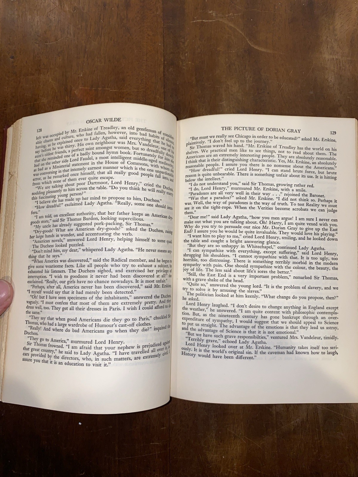 Vintage Oscar Wilde Collected Works Red Leather Library Edition Book HC