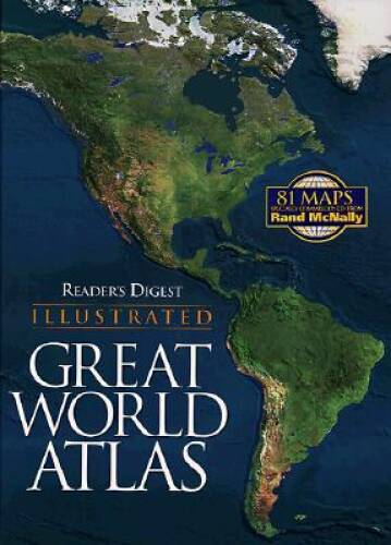Readers Digest Illustrated Great World Atlas – Hardcover – GOOD