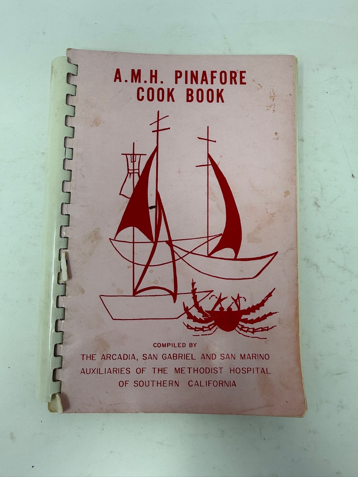 A.M.H. Pinafore Cook Book Spiral-Bound Southern California Used
