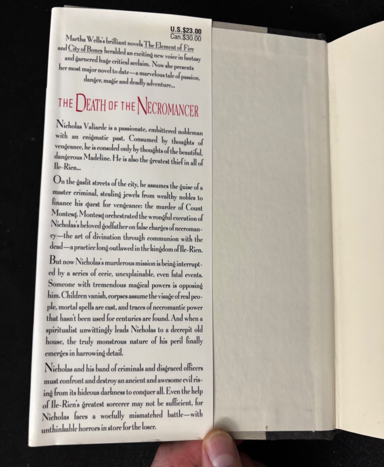 NEW* Death of the Necromancer Martha Wells 1st/1st Edition HARDCOVER Ile-Rien