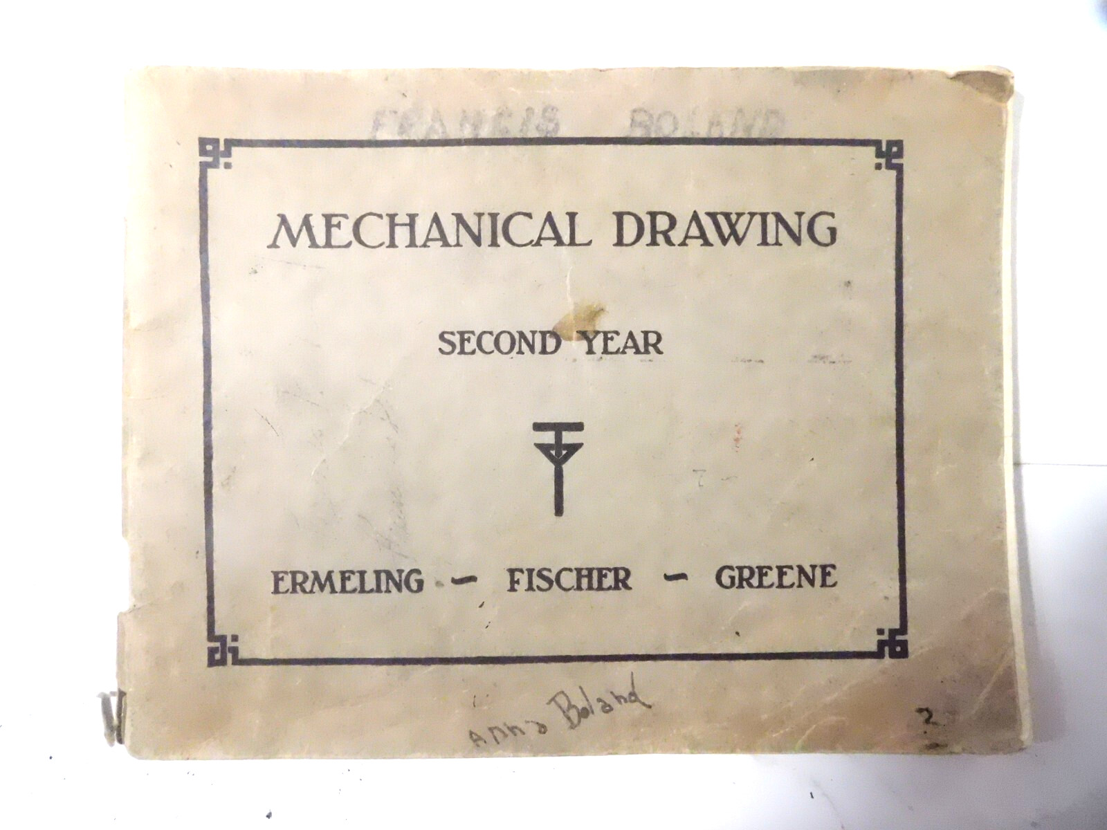 1928 Mechanical Drawing/Drafting- Second Year- Bruce Publishing Co.