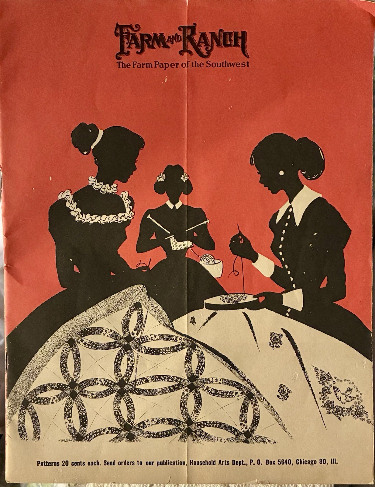 A Vintage 1940s Pattern Catalog from The “Farm and Ranch” Publication