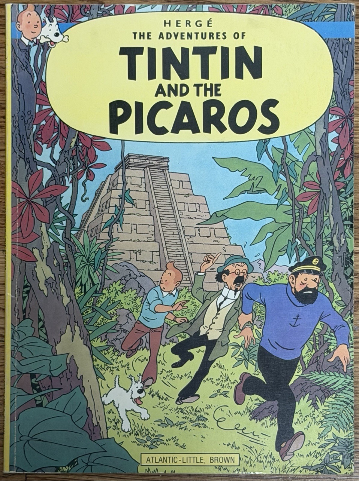 Herge Tintin and the Picaros 1978 First American Ed Softcover Atlantic-Little