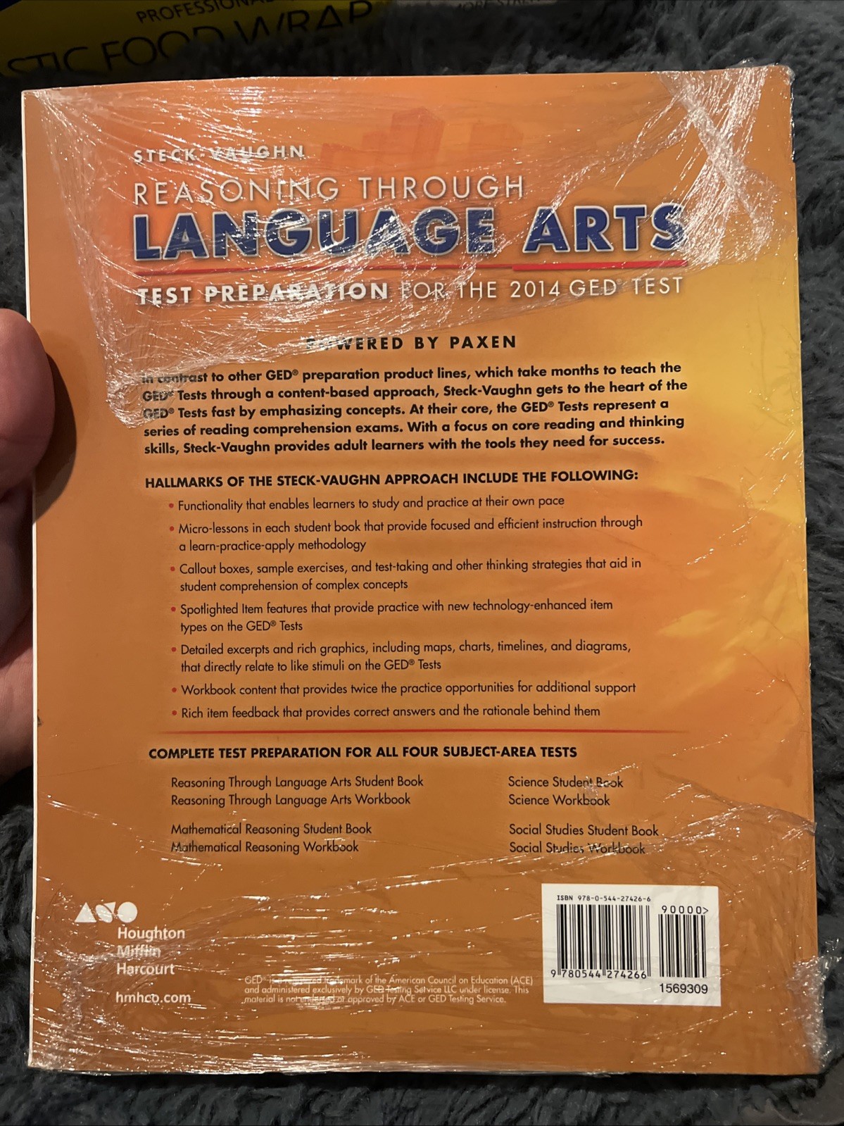 Student Book Steck-Vaughn GED Reasoning Through Language Arts 2014 GED B-670