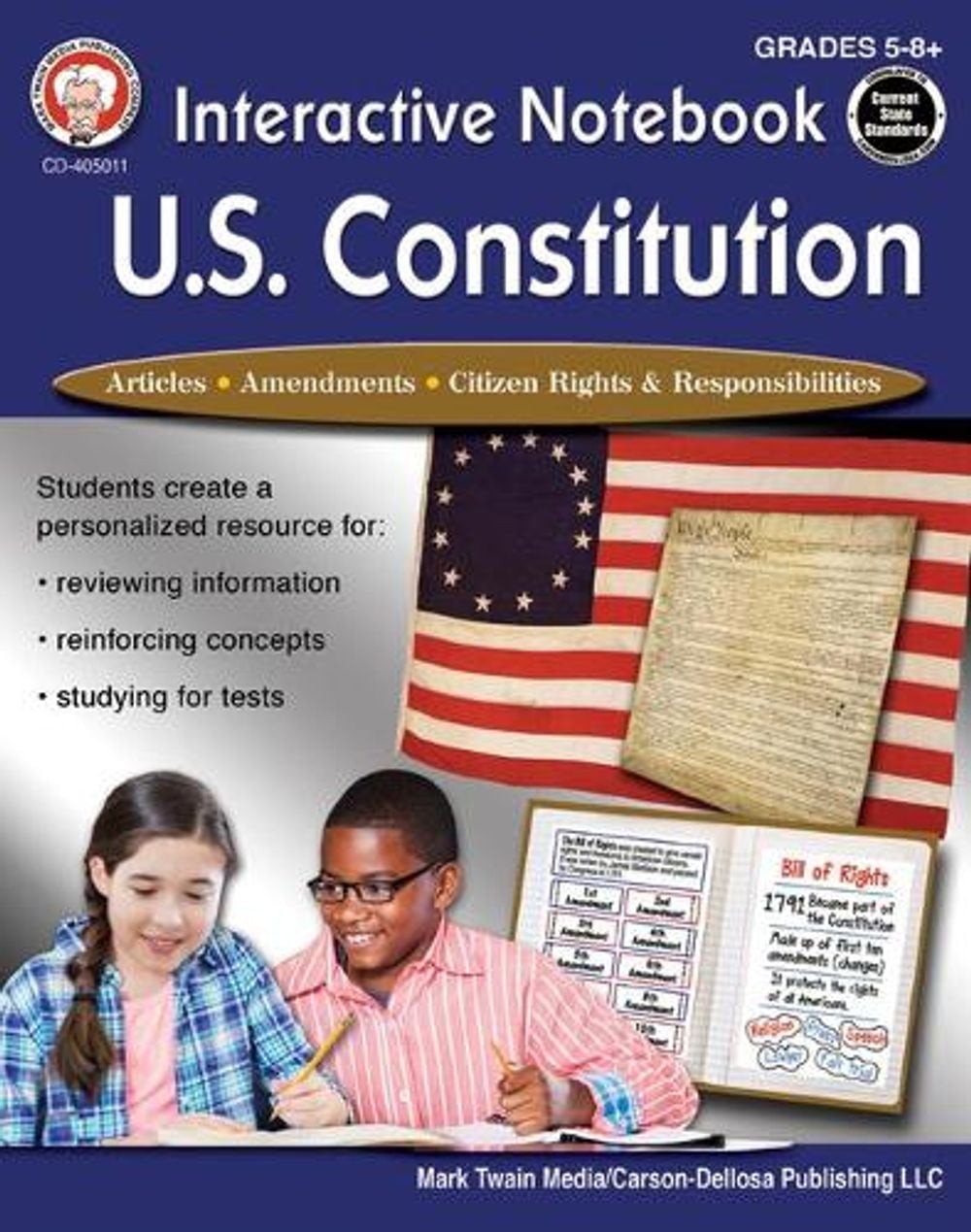 Interactive Notebook: U.S. Constitution, Grades 5 – 12 by George Lee (English) H