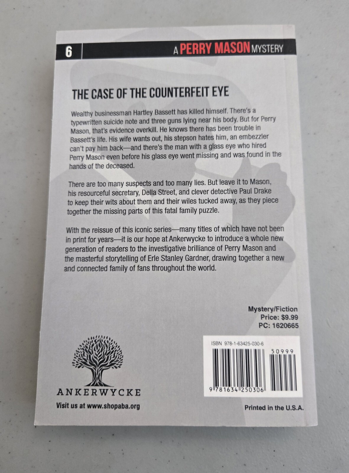 Case of the Counterfeit Eye Erle Stanley Gardner PERRY MASON #6 Ankerwycke RARE