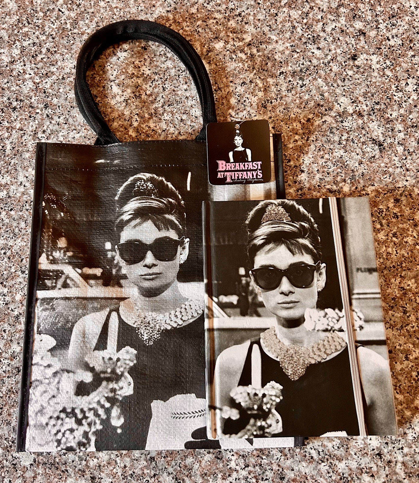 Audrey Hepburn 2010 Breakfast at Tiffany’s Journal + Tote Bag