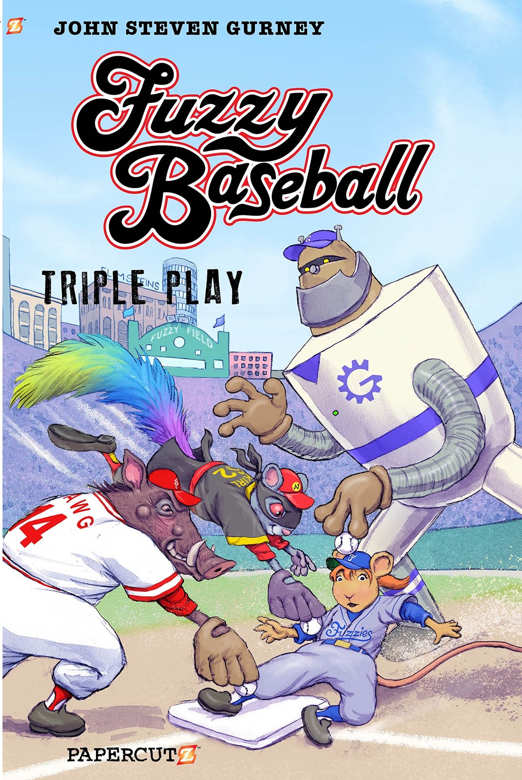 Fuzzy Baseball 3-in-1: Triple Play (1) – paperback Gurney, John Steven