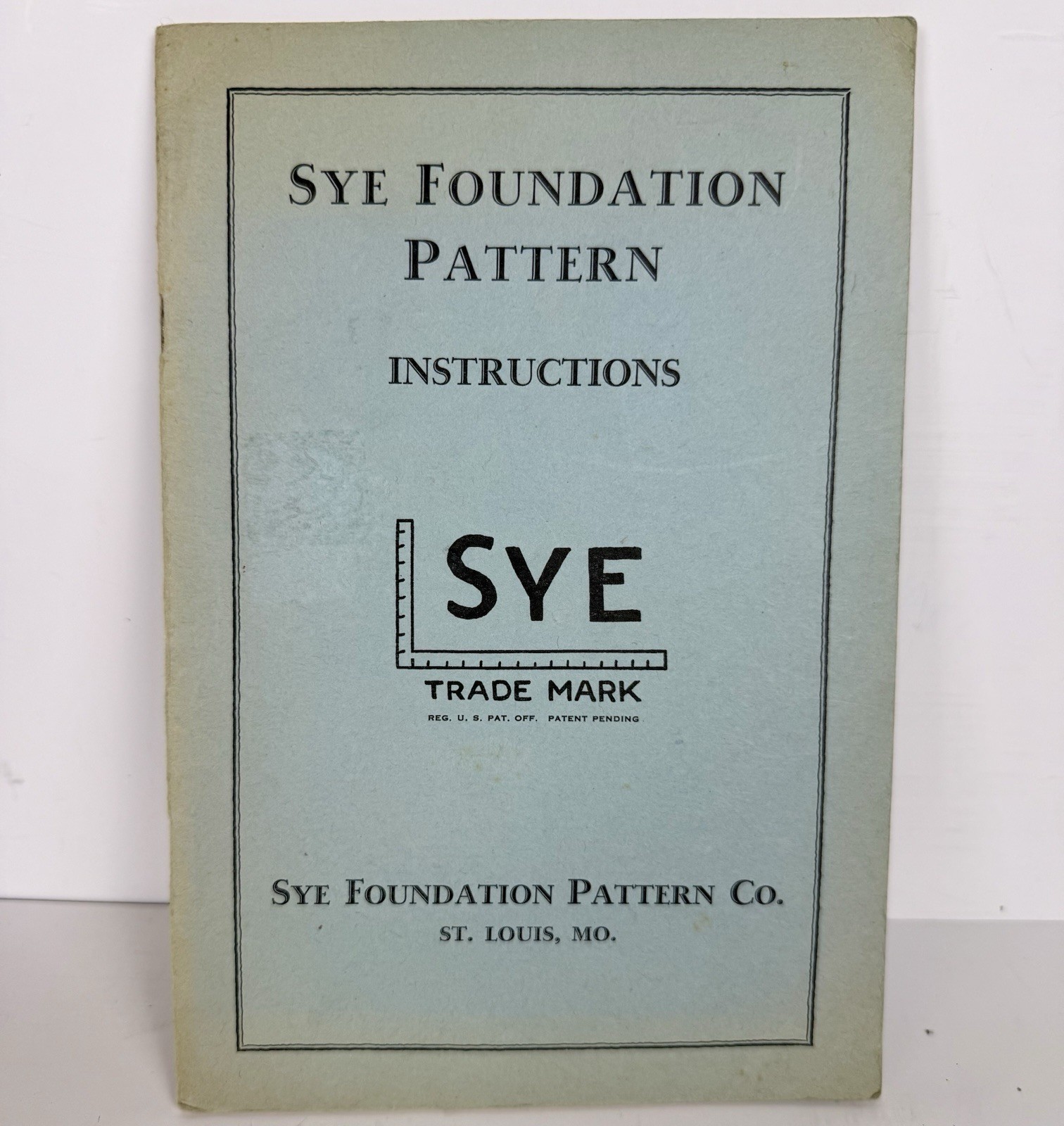 1929 Sye Foundation Pattern Instructions Booklet – Sewing Dressmaking Vintage