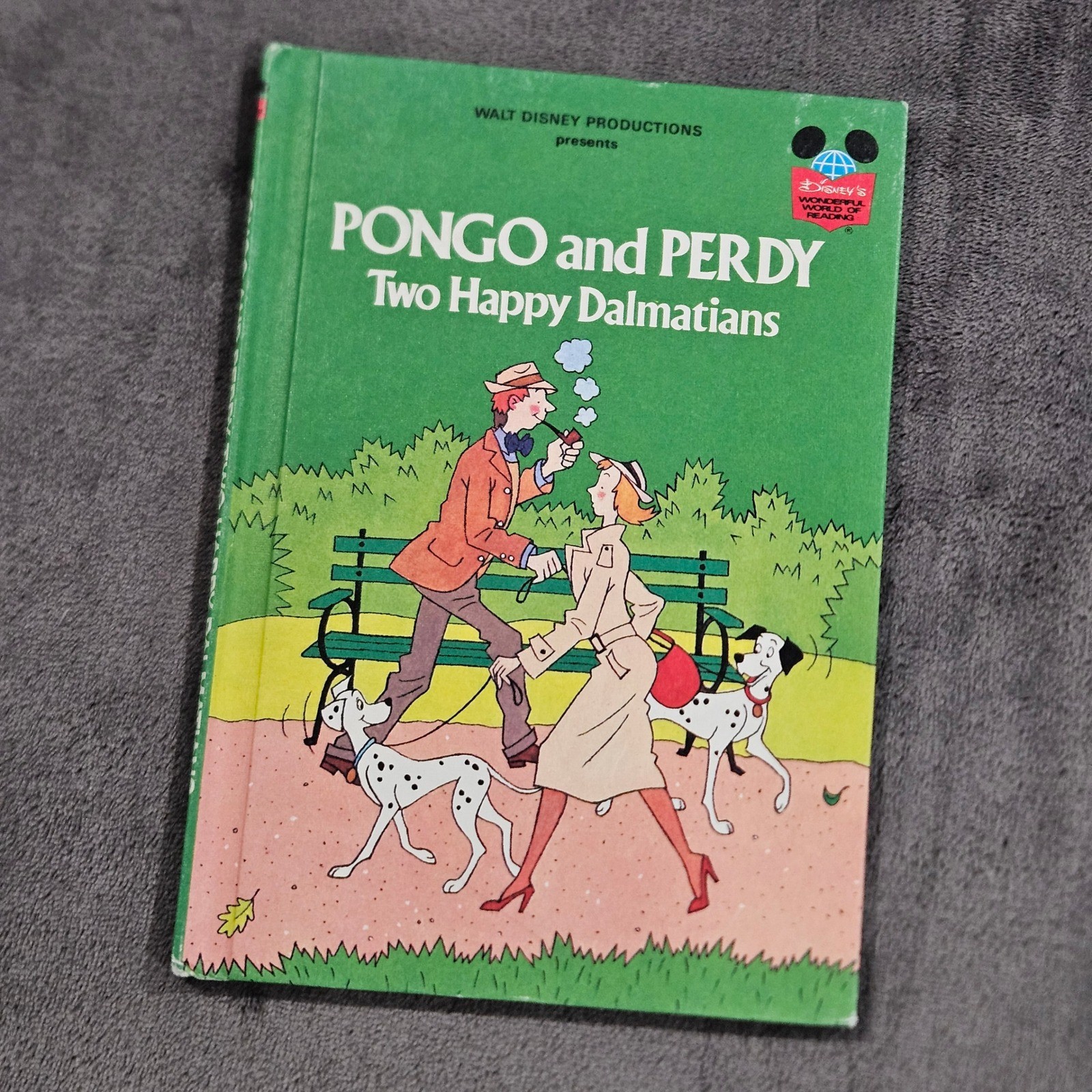 Walt Disney Pongo and Perdy Two Happy Dalmatians Book Club Edition
