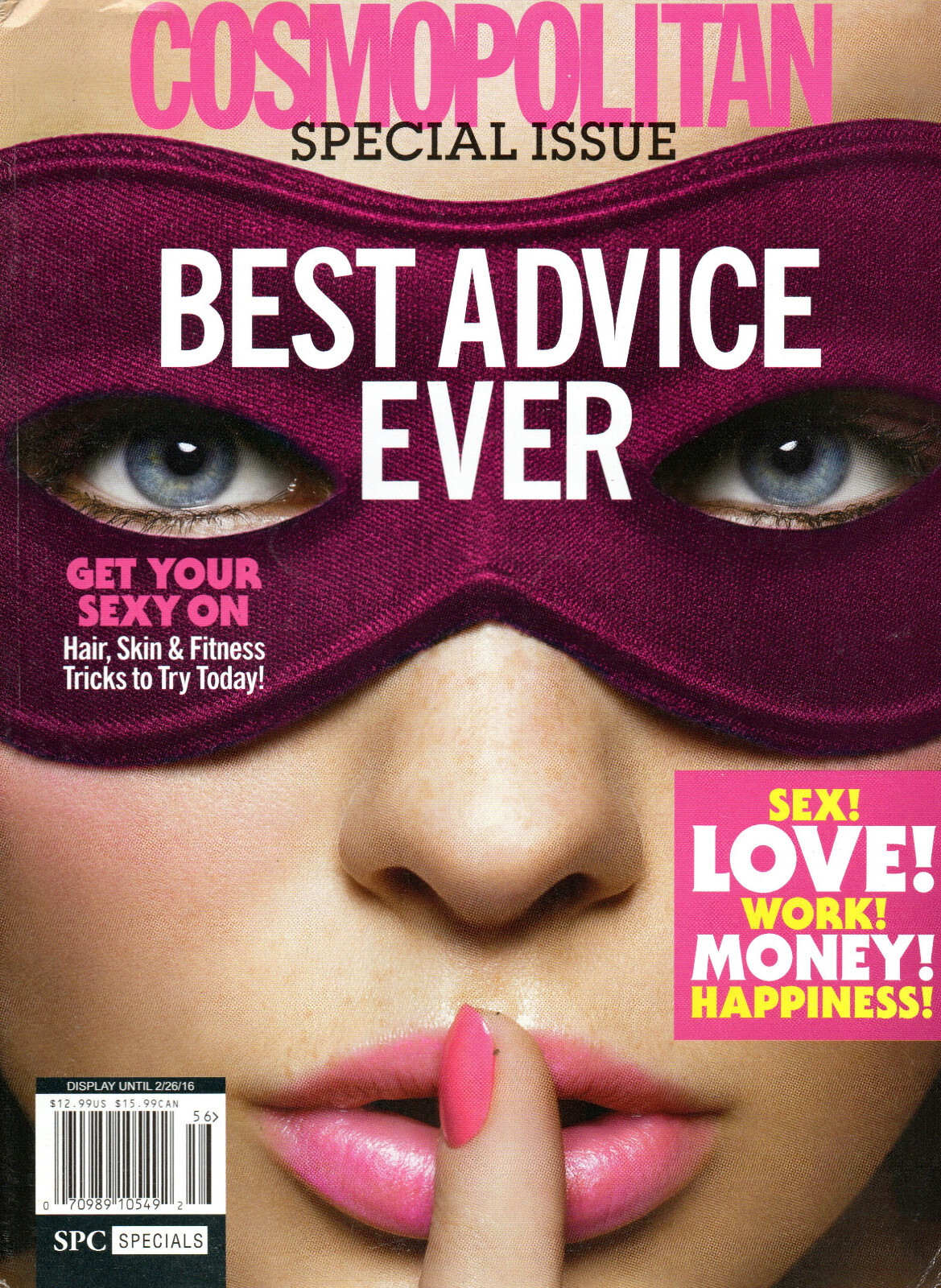 COSMOPOLITAN Magazine Special Issue: Best Advice Ever Sex Love Money 114 Pages