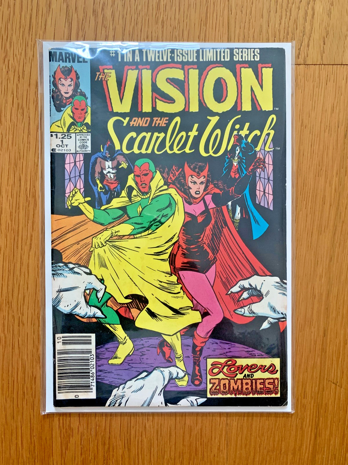 Vintage Vision and Scarlet Witch #1 1985 Marvel Comics Collectible Newsstand VF