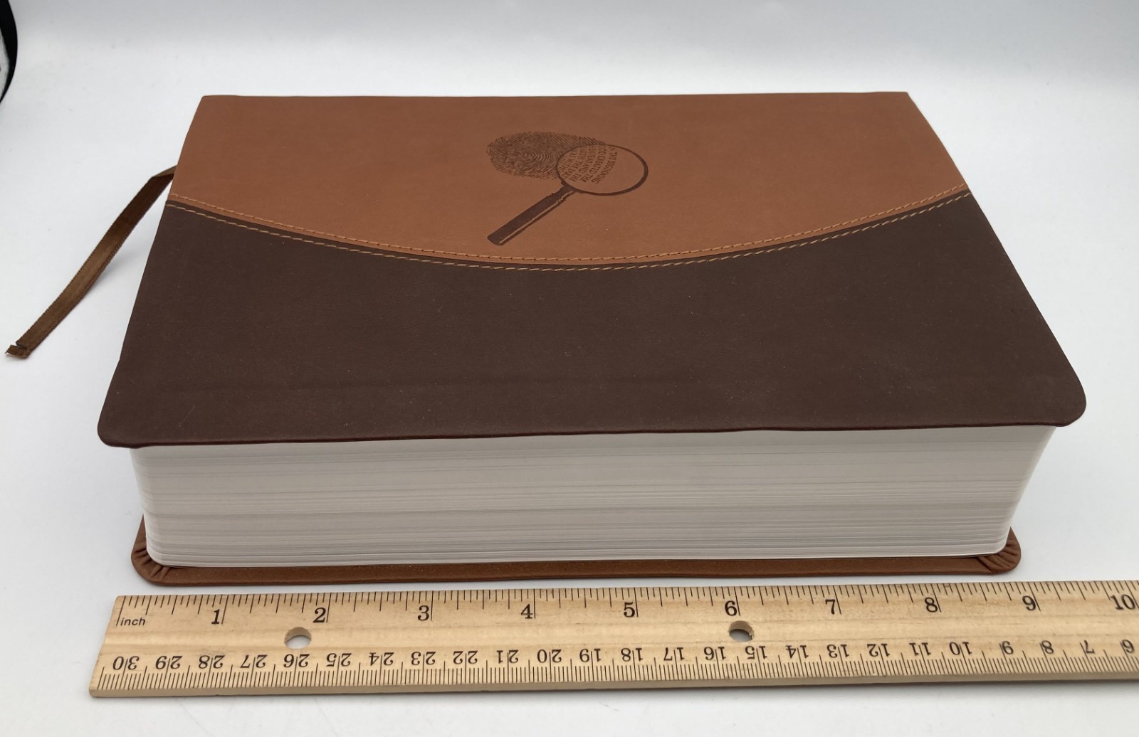 The Evidence Study Bible Ray Comfort Bridge Logos Brown Faux Leather HC NKJV