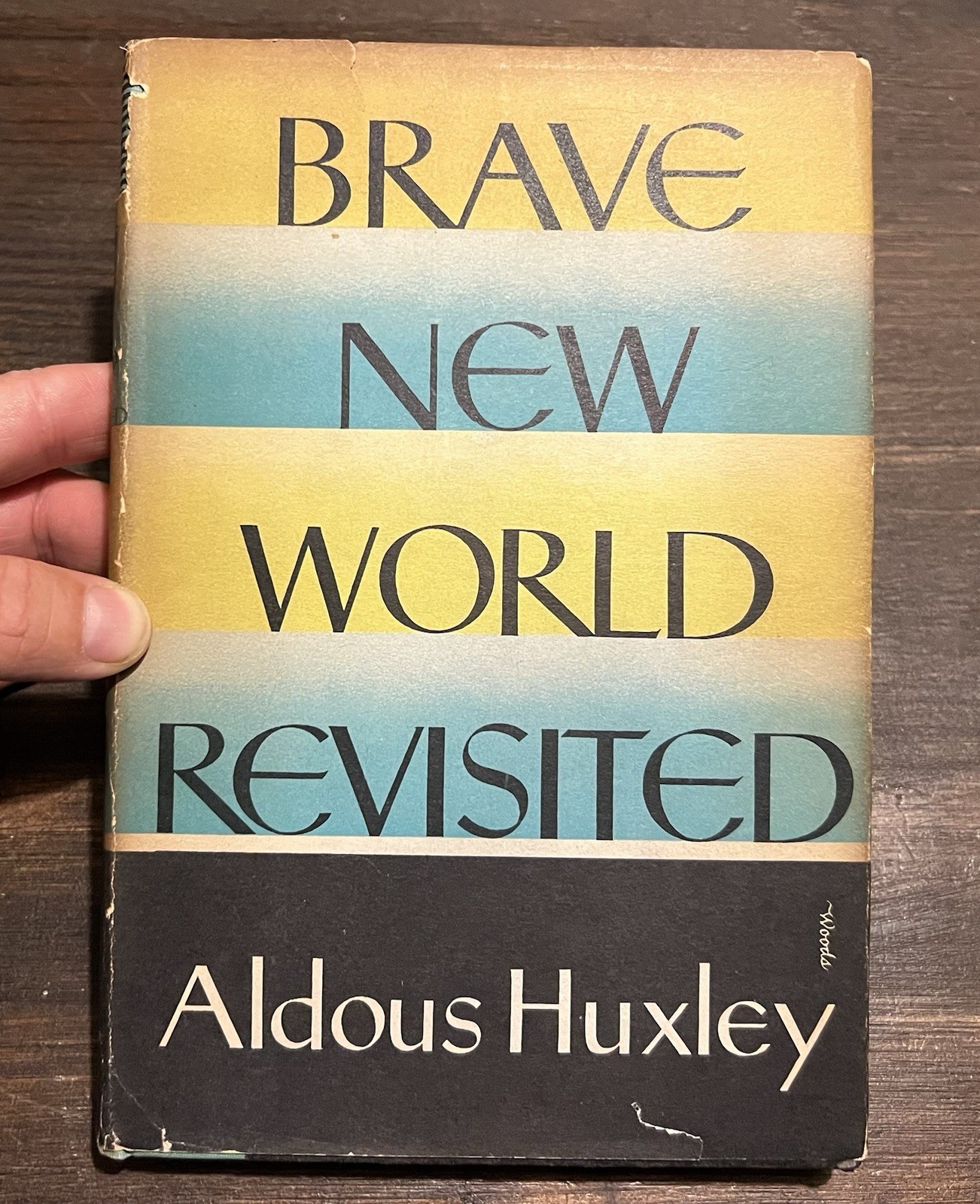 1958 Brave New World Revisited Aldous Huxley First Us Edition Hardcover HBDJ E-I