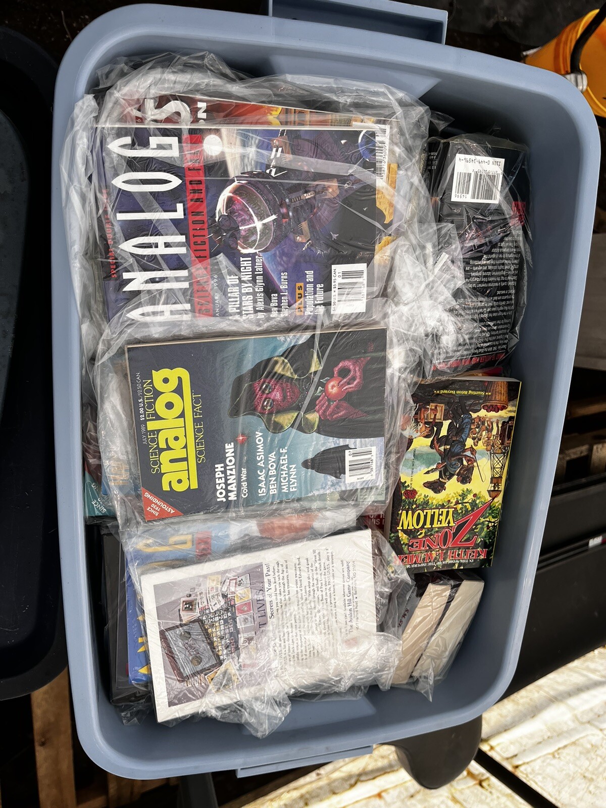 Books In Totes Box Value Not Sorted Hardback / Paperback MIX SET $25 Each Tote