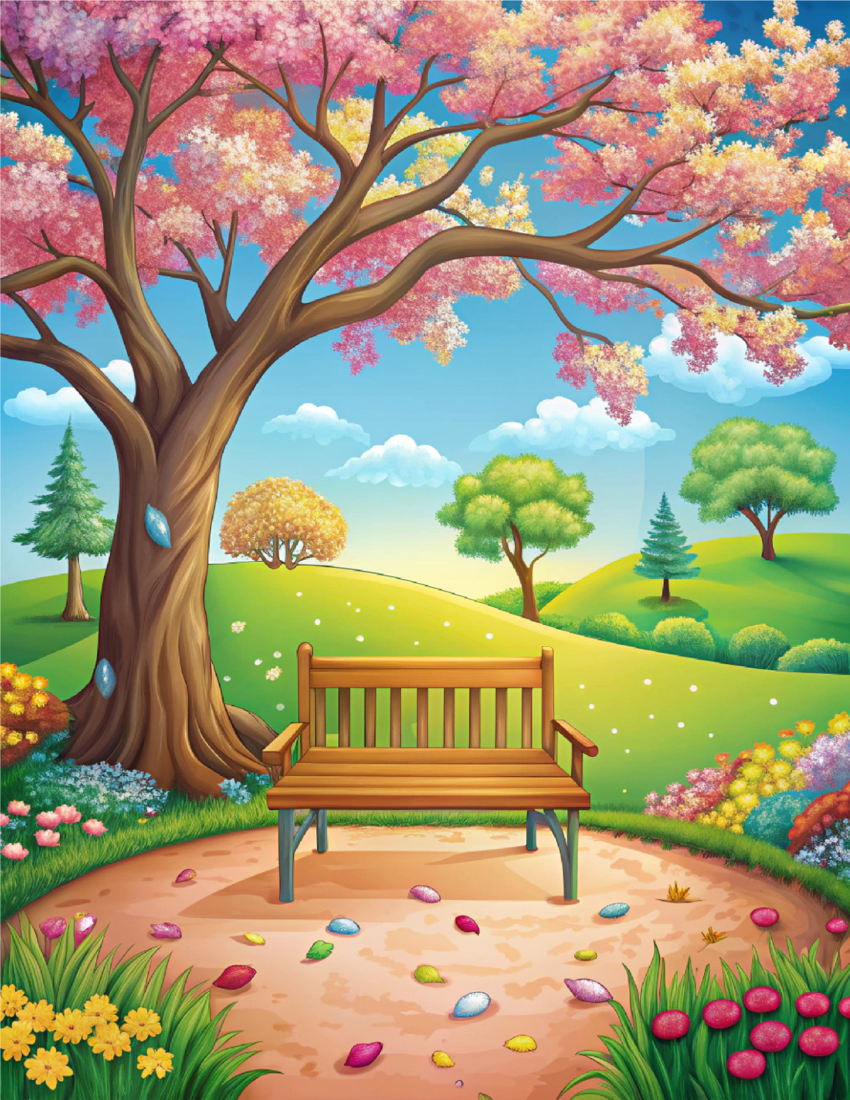 Here’s an optimized eBay title with SEO keywords for your Large Spring Coloring