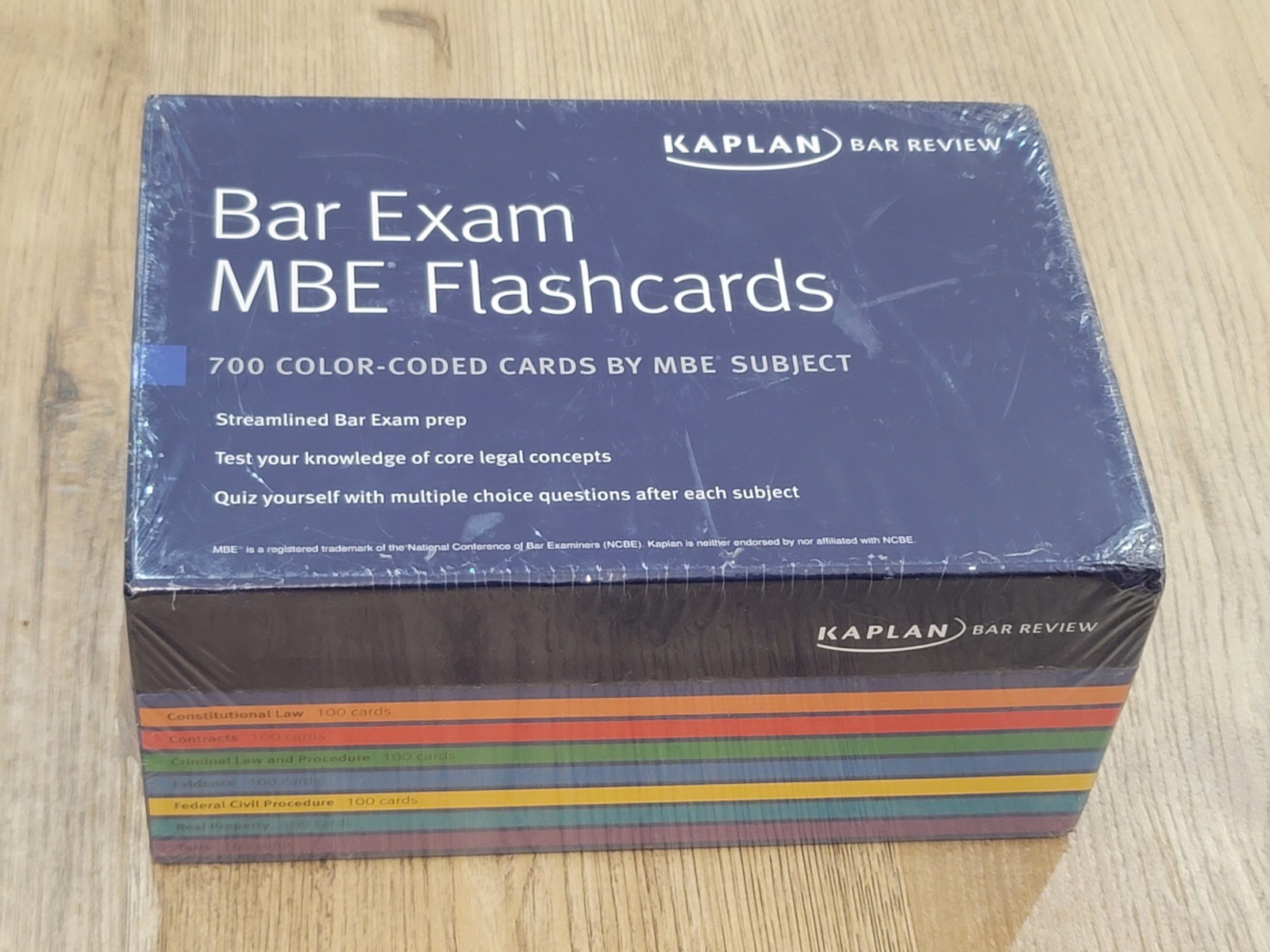 Kaplan Bar Review MBE Flashcards 700 Color-Coded Cards Bar Exam Prep NEW SEALED