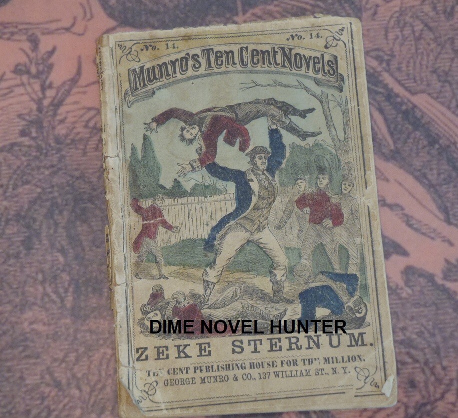 1867 MUNRO’S TEN CENT NOVELS #14 COLORED FRONT COVER DIME NOVEL STORY PAPER