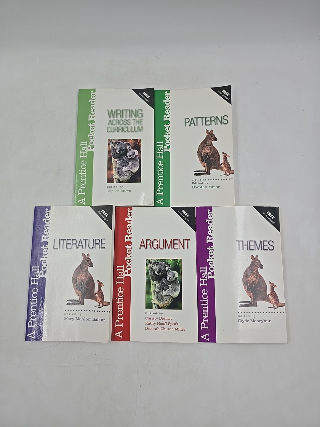 Prentice Hall Pocket Reader Argument Themes Literature Pattern Writing Lot Of 5
