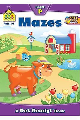 School Zone Mazes Workbook: 32 Pages, Presch- 0938256572, paperback, School Zone