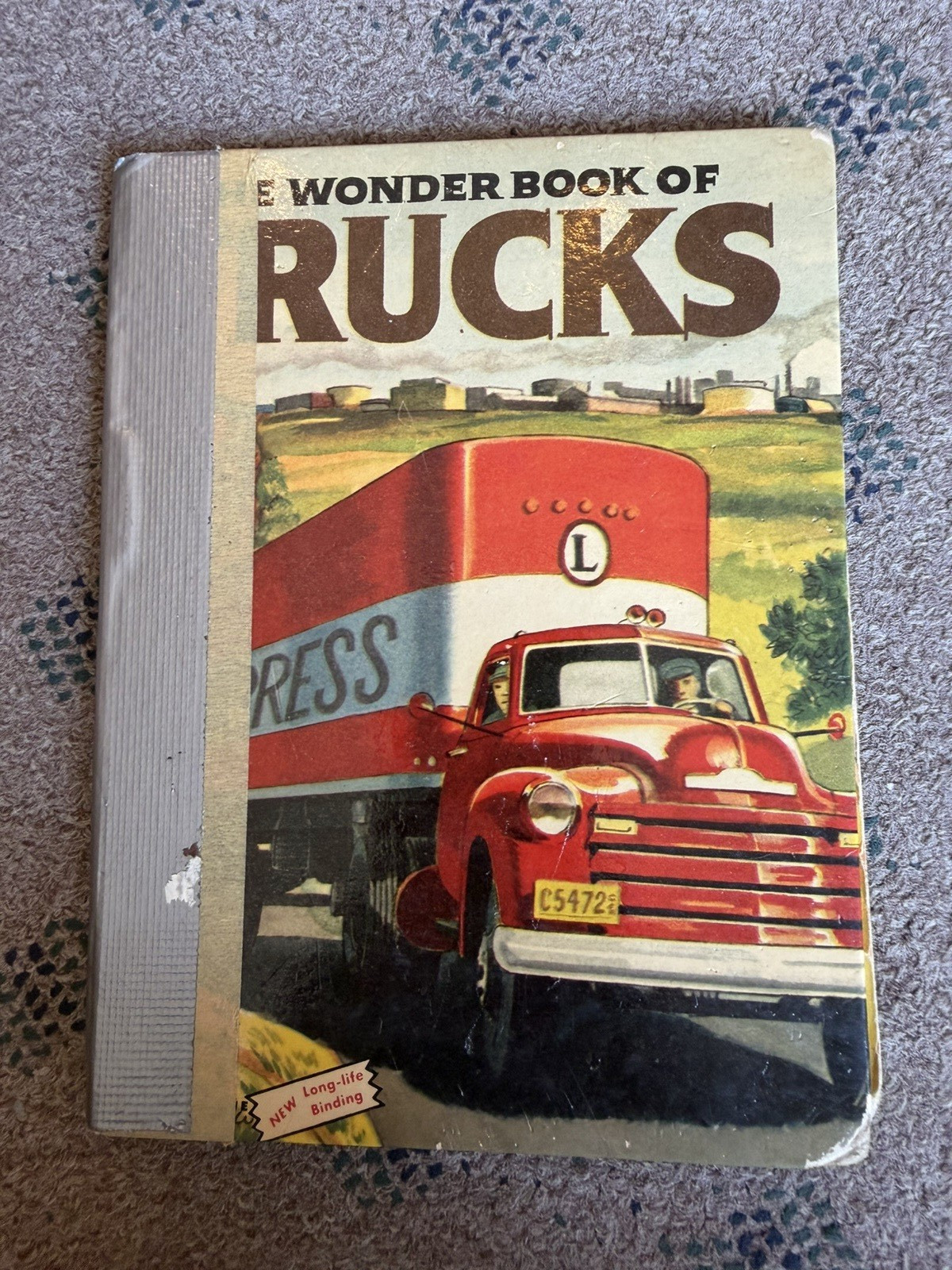 Vintage 1954 Wonder Book of Trucks Lisa Peters James Schucker Hardcover Children