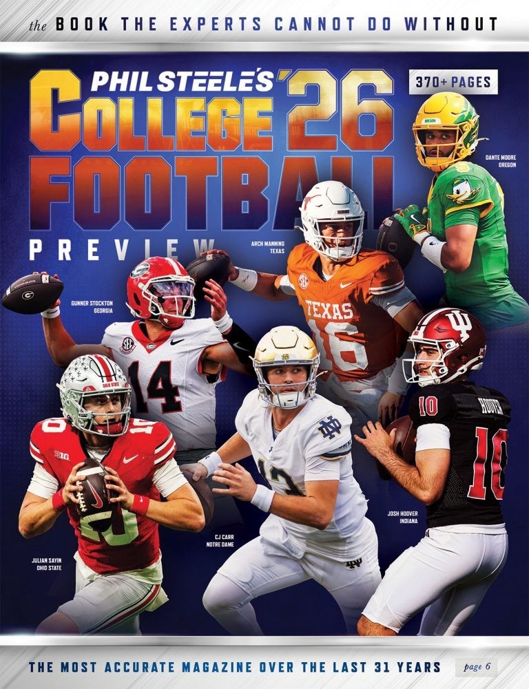 NEW Phil Steele’s College Football 2026 Preview Magazine National Cover Edition