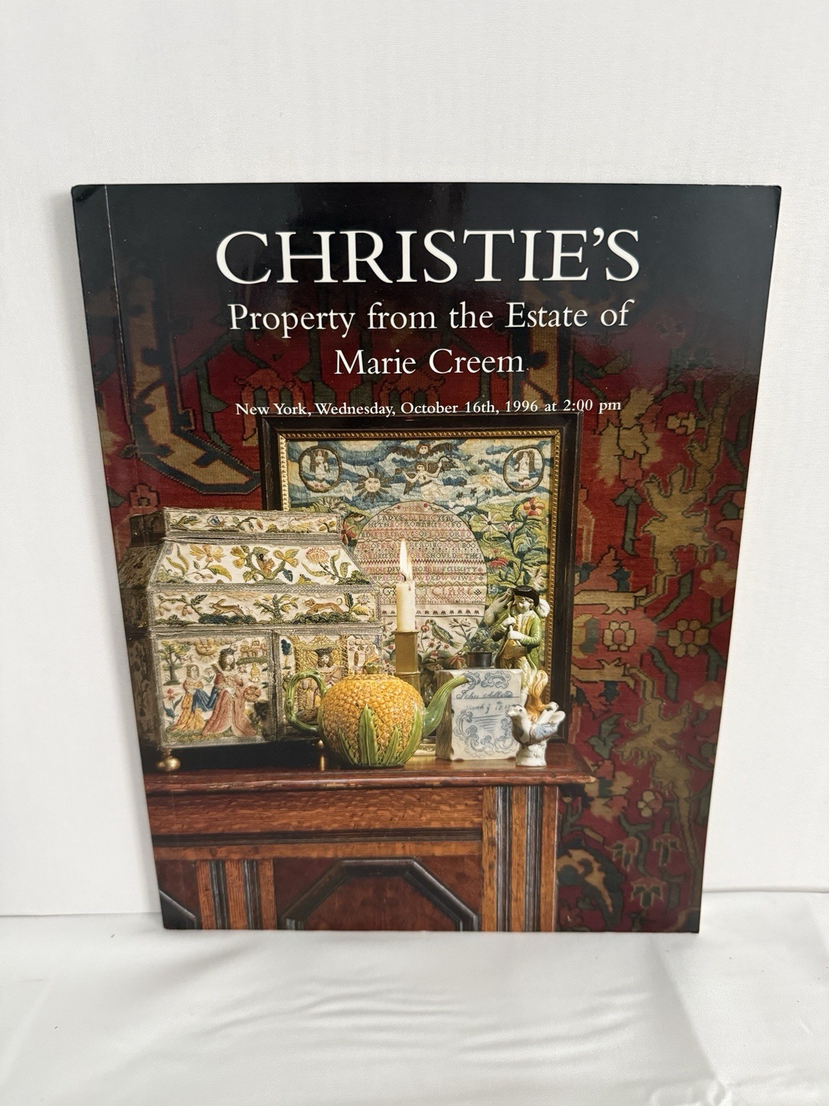 Christie’s New York Property Estate Marie Creem October 1996 Auction Catalog
