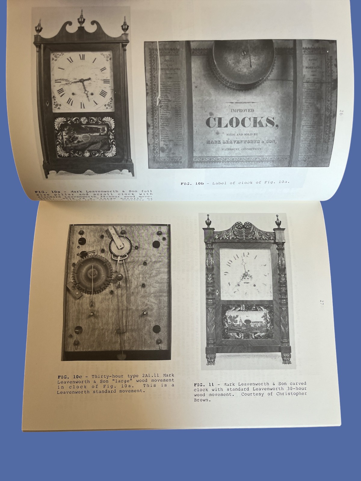 The Clocks of MARK LEAVENWORTH By Snowden Taylor 64 Pages Excellent Condition