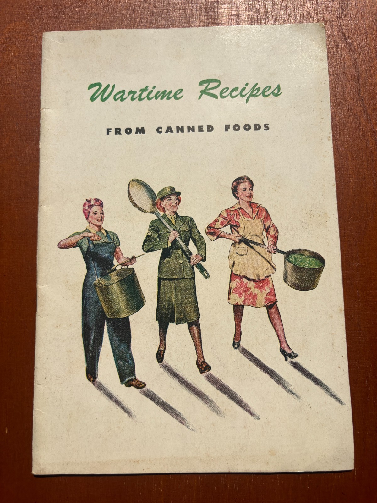 Wartime Recipes From Canned Foods VINTAGE 1950’s cookbook World War