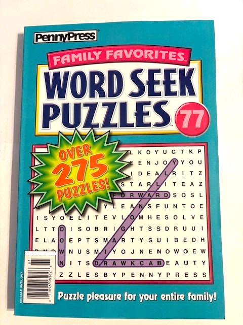 WORD SEEK PUZZLES BOOK Family Favorites Vol. 77, 2025 PennyPress