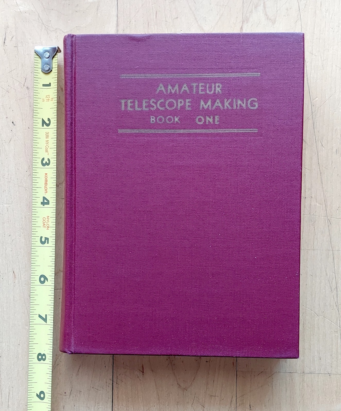 Vintage Hardcover Book Amateur Telescope Making Book One 1978 510 Pages Science