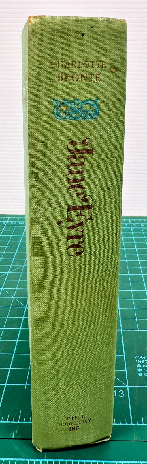 Vintage 1950 Jane Eyre Hardcover Book By Charlotte Bronte Nelson Doubleday Green