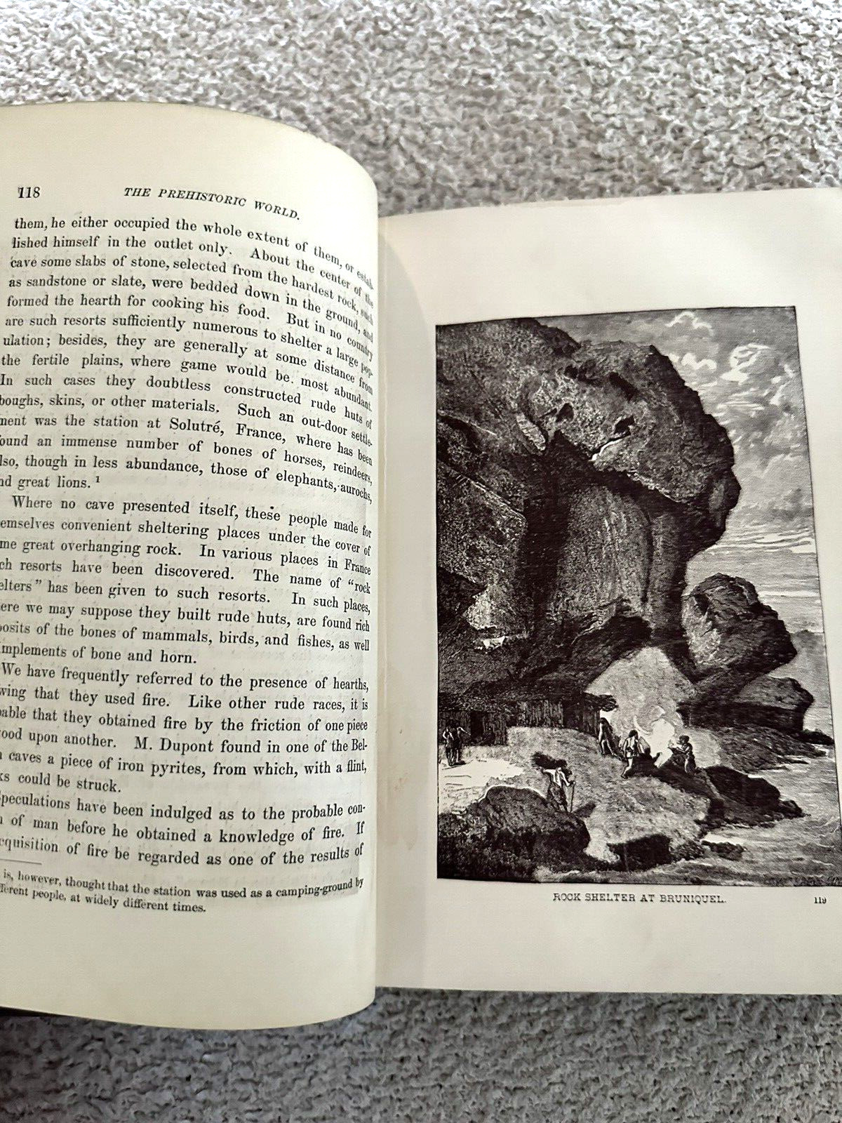1885, The Prehistoric World: Or, Vanished Races, EA Allen, Profusely Illustrated