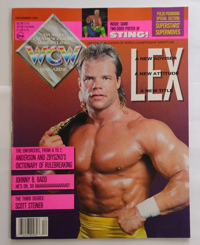 WCW Magazine December 1991 Lex Luger Sting WWF PWI