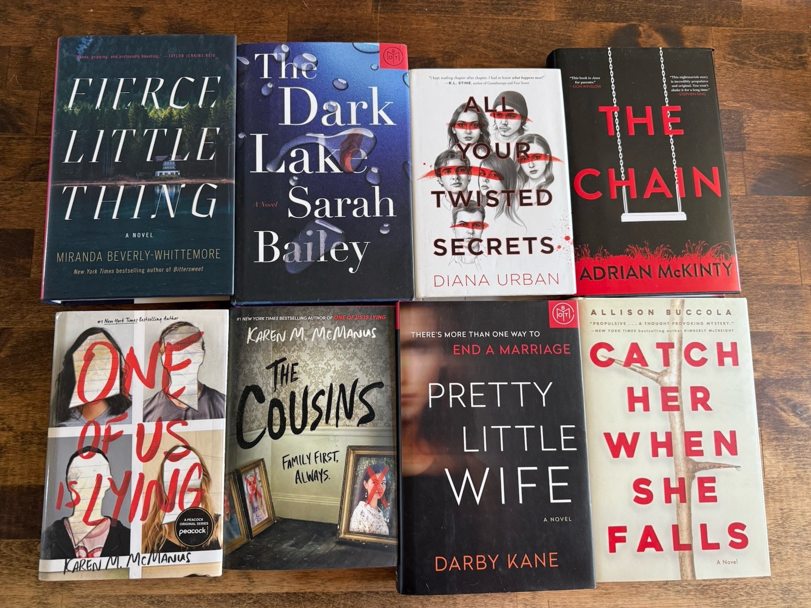 8 Thriller Book Lot Hardcover Mystery Suspense Karen M. McManus