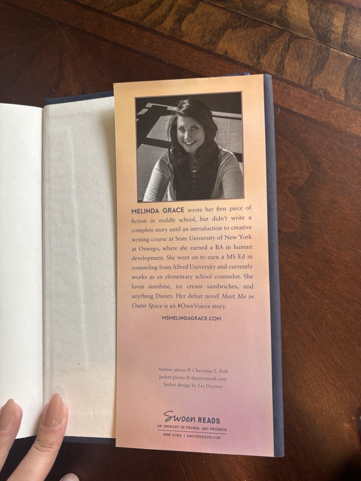 Meet Me in Outer Space Melinda Grace HC 2019 Feiwel & Friends YA Novel