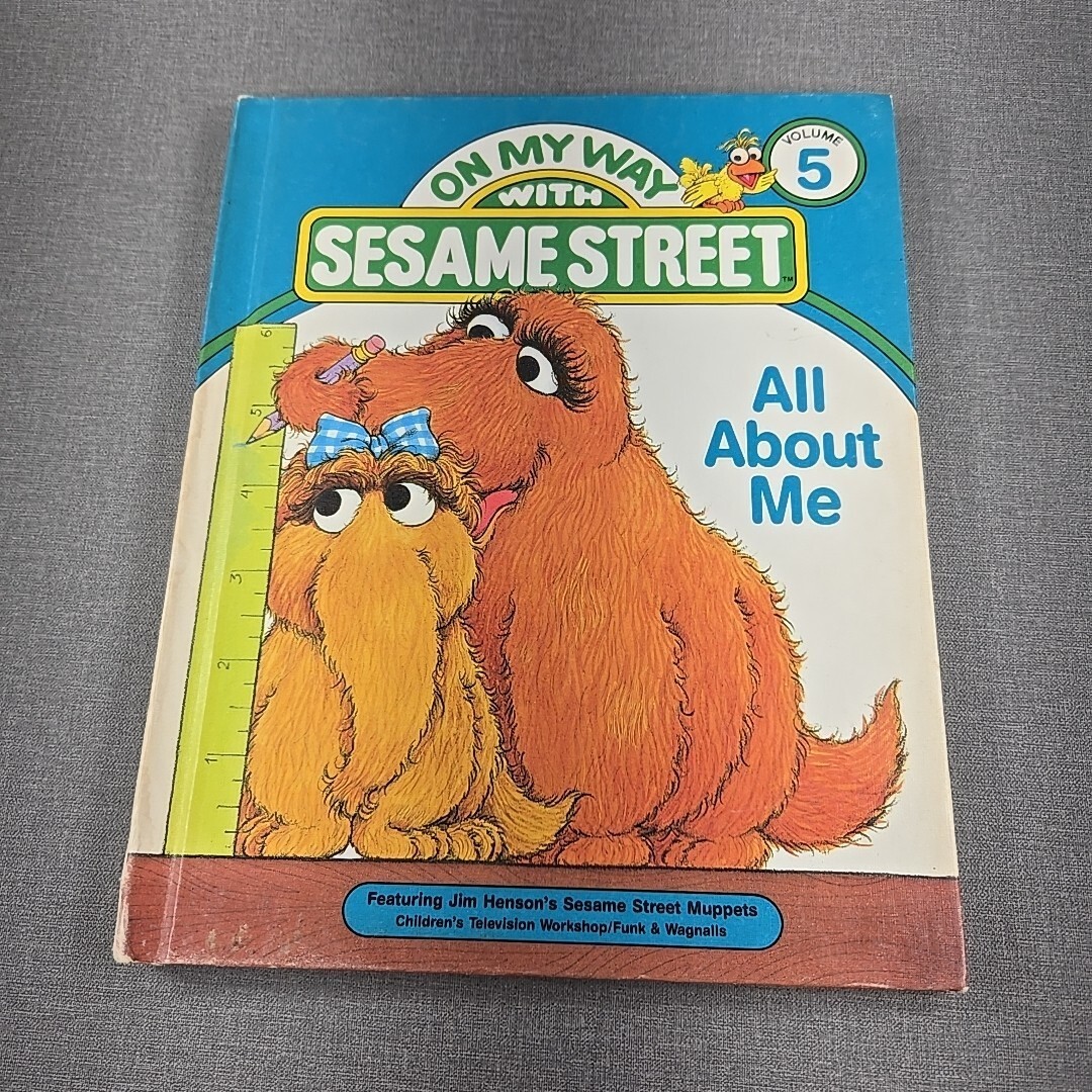 On My Way with Sesame Street Vol 5 All About Me 1989 Hardcover Childrens Book