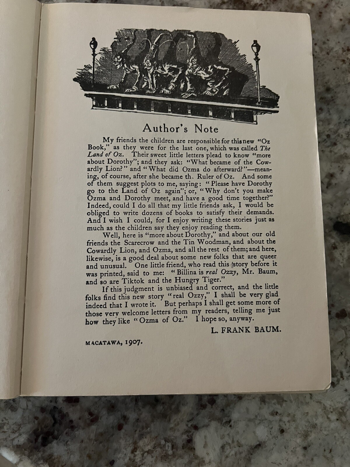 Ozma of Oz Antique Book by Frank L Baum 1907 270 pages Illustra by John R Neil