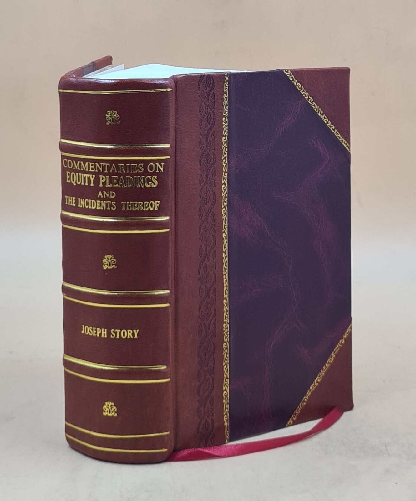 Commentaries On Equity Pleadings 1892 [Leather Bound]