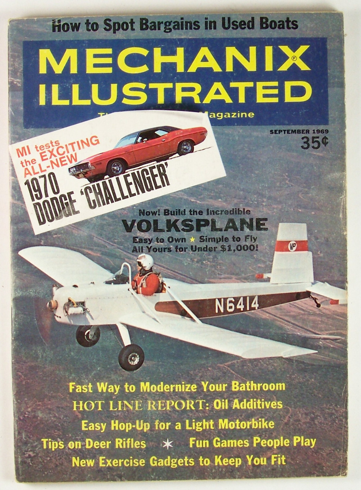 Mechanix Illustrated – September 1969 – Build The Volksplane – 146 pages
