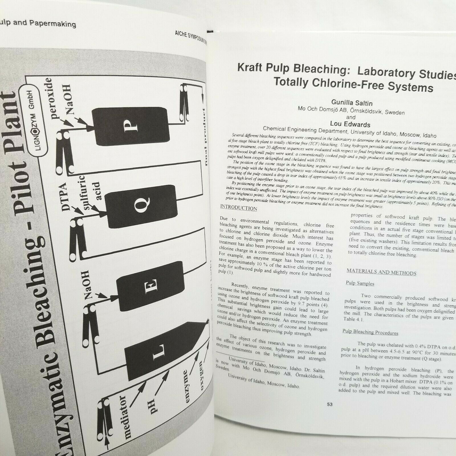 Advances in Pulping and Papermaking : The 1994 Forest Products Symposium AIChE